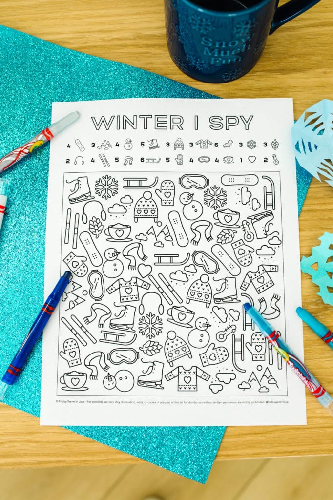 I Spy Winter Wonderland Sensory Bag (with Free Printable) – Mama Instincts®