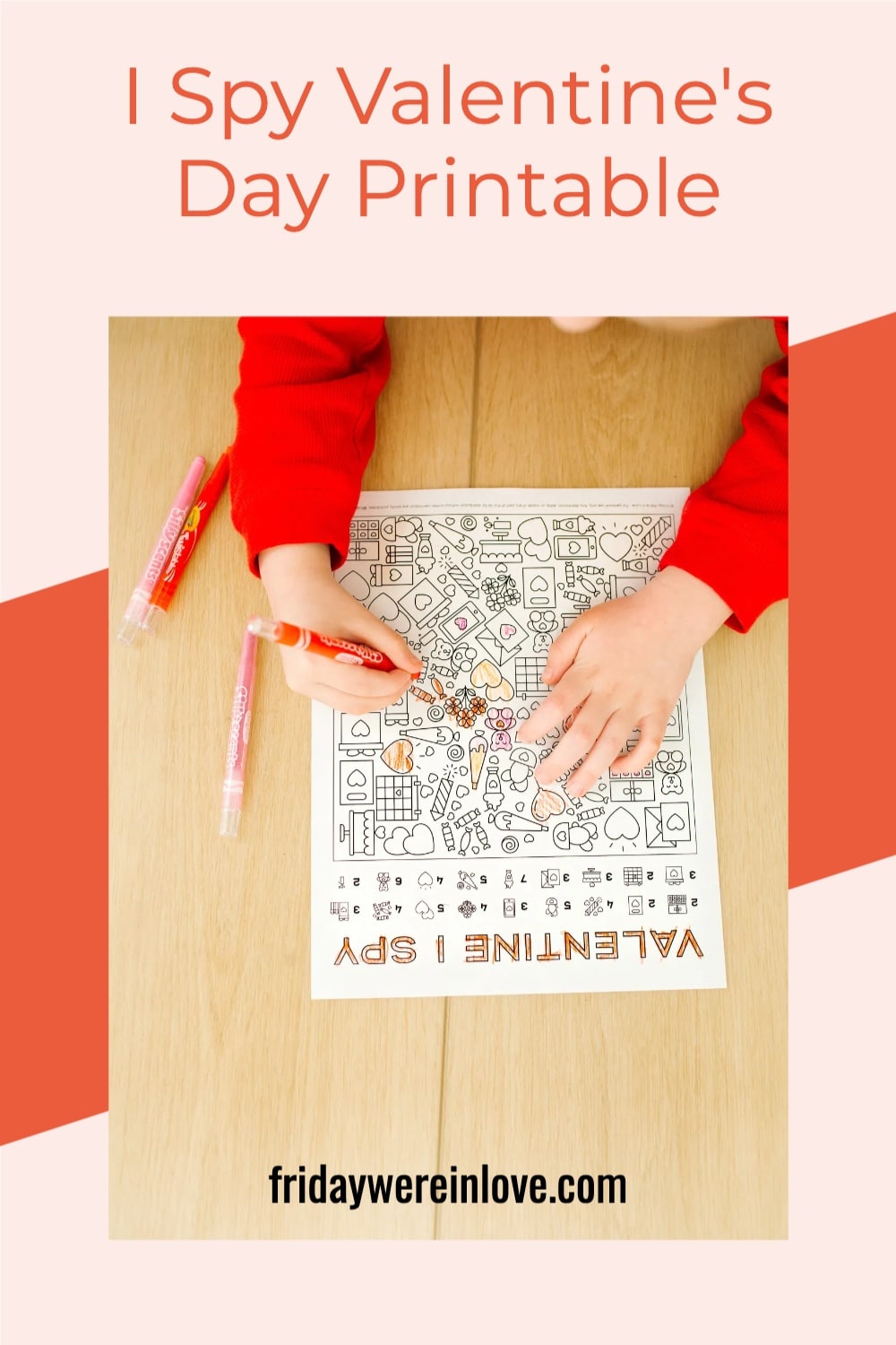 I Spy Valentine's Printable - Friday We're In Love