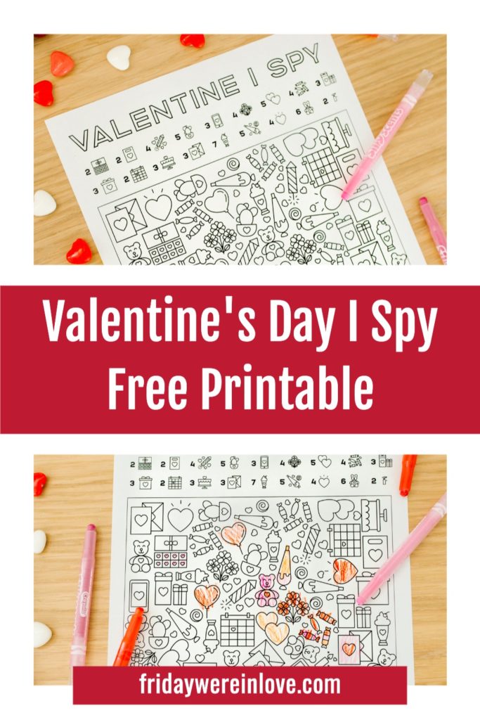 I Spy Valentine's Printable - Friday We're In Love