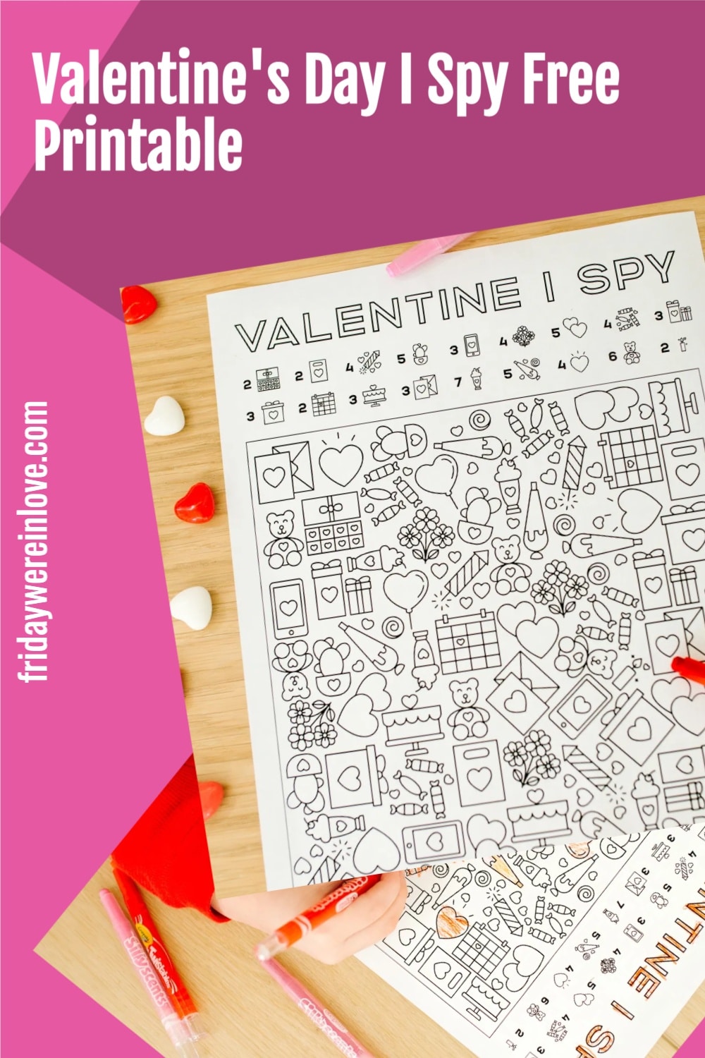 I Spy Valentine's Printable - Friday We're In Love