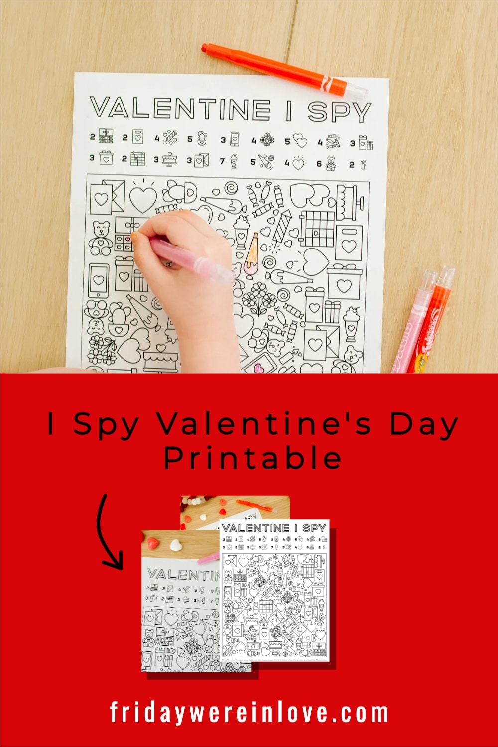 I Spy Valentine's Printable - Friday We're In Love