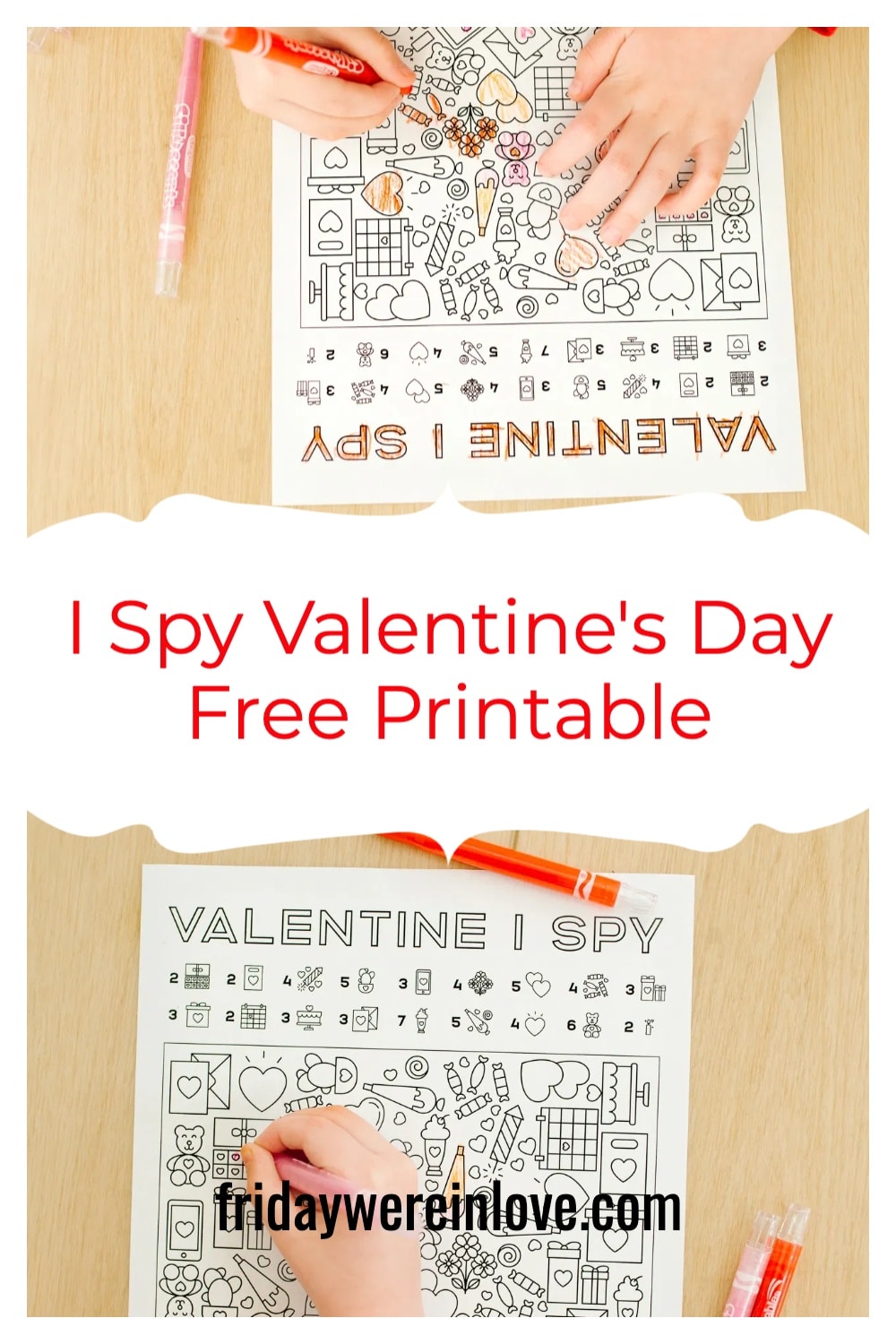 I Spy Valentine's Printable - Friday We're In Love