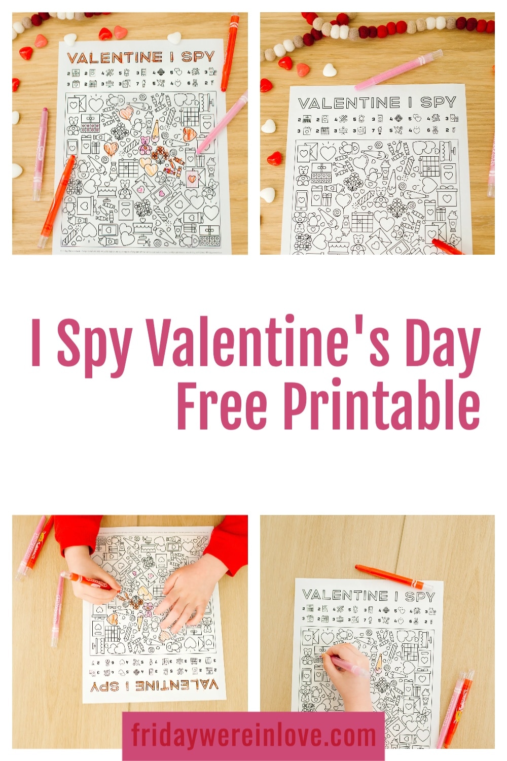 I Spy Valentine's Printable - Friday We're In Love