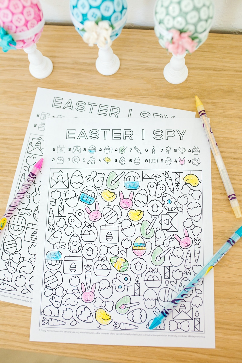 I Spy Easter: Printable Easter Activity