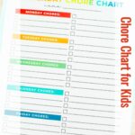 Free Chore chart for Kids