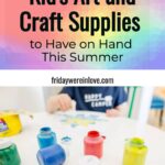 Kids arts and crafts supplies