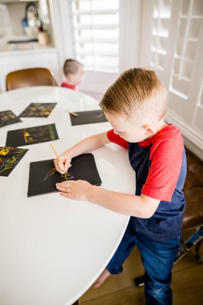 Scratch Art for kids. 