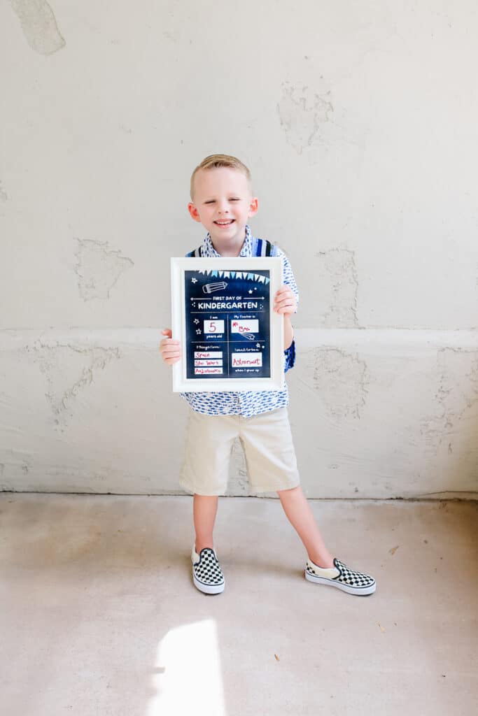 First Day of Kindergarten Sign