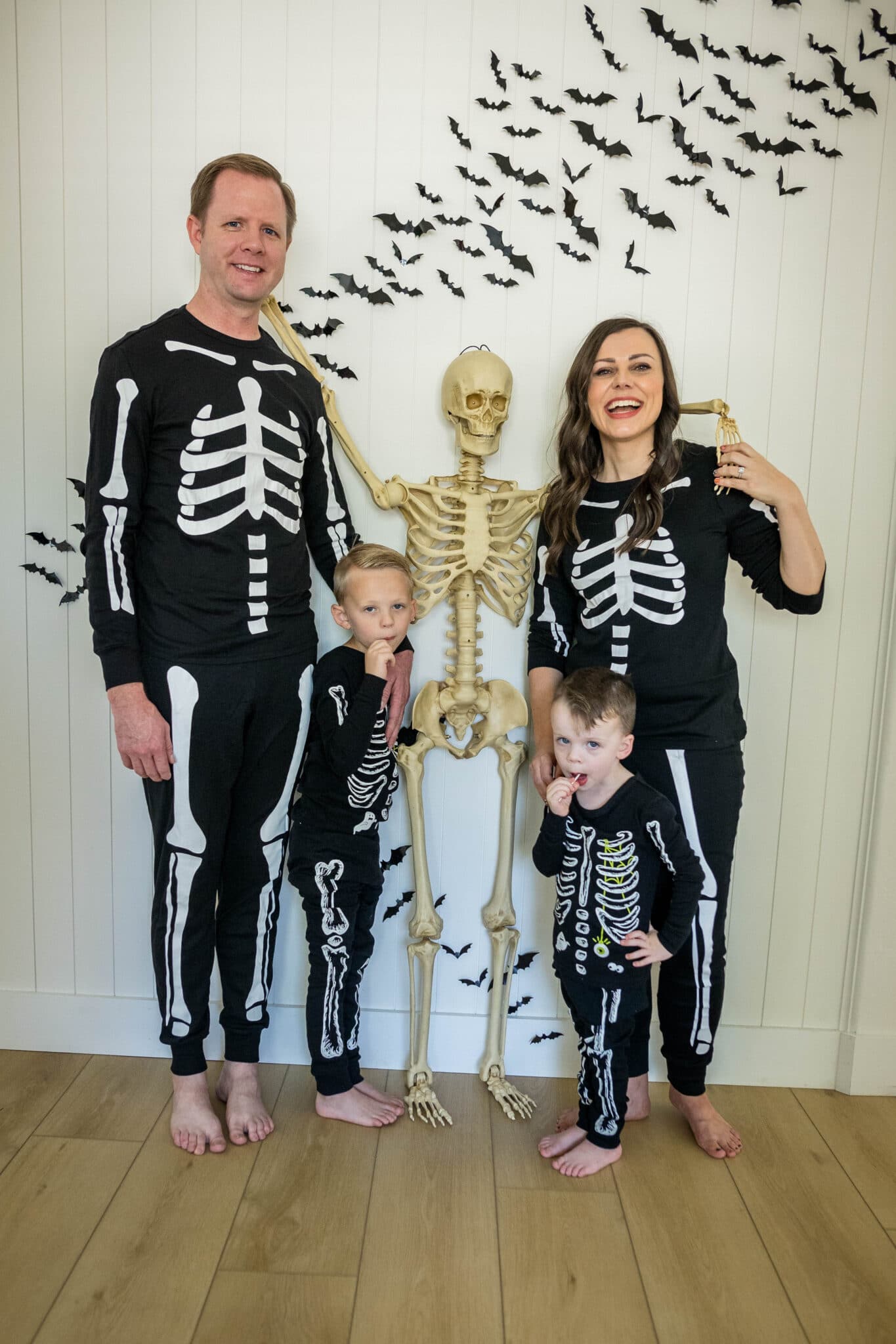 Carters store skeleton pajamas