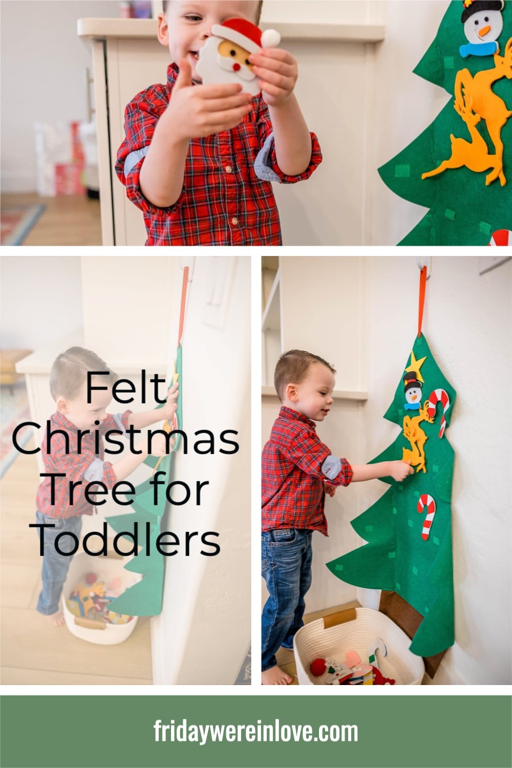 Felt Christmas Tree for Toddlers - Friday We're In Love