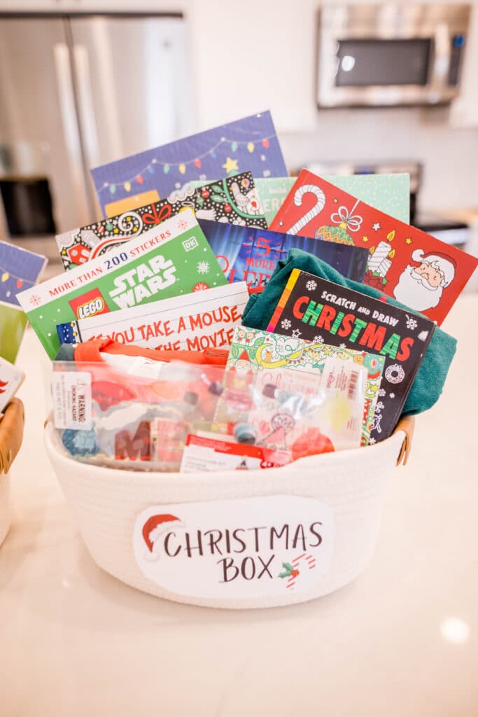 Christmas gift basket for kids