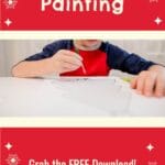 Qtip Tree Painting: Christmas Dot Painting