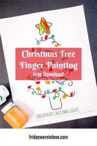 Christmas Tree Finger Painting