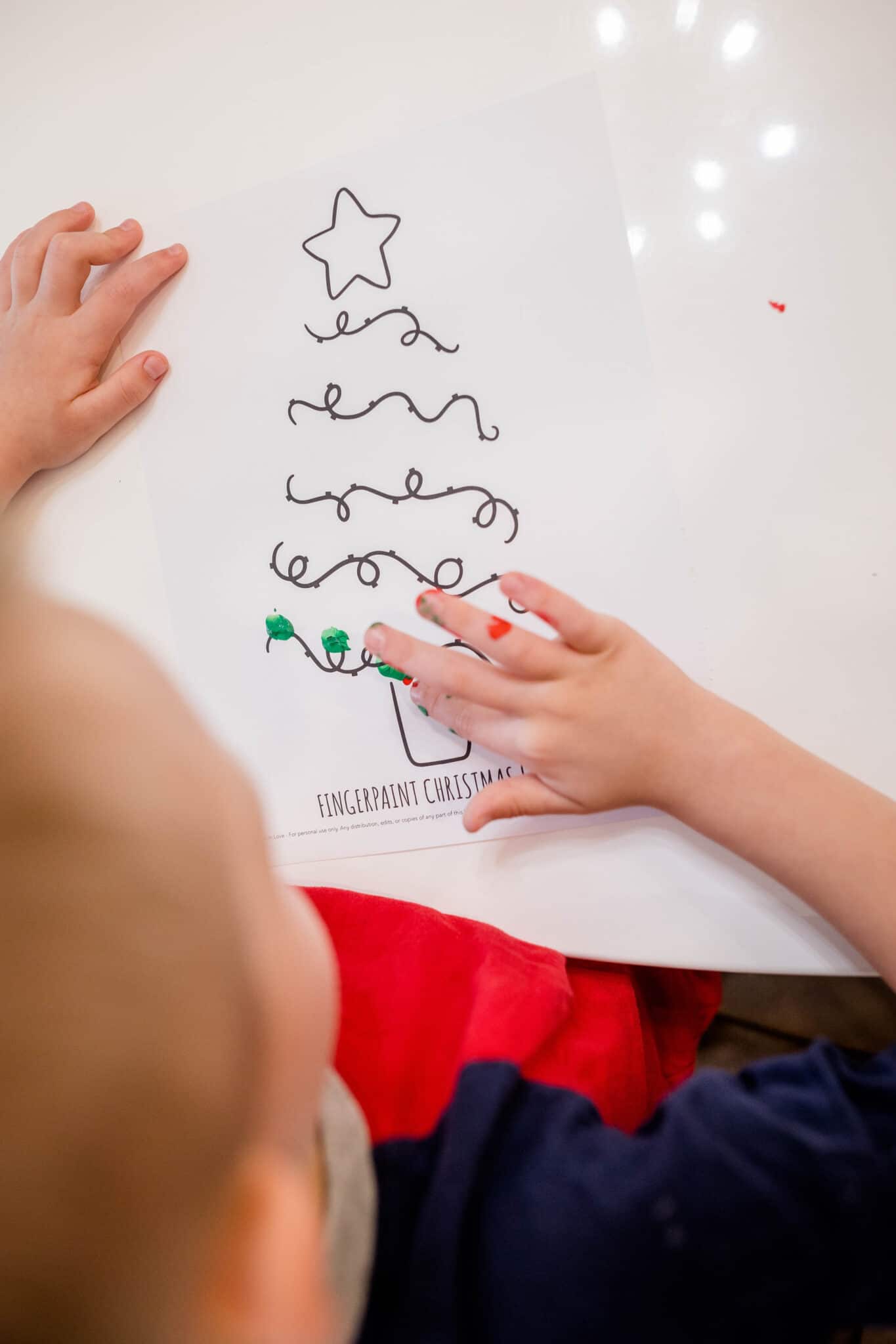 Christmas Finger Painting Ideas. 