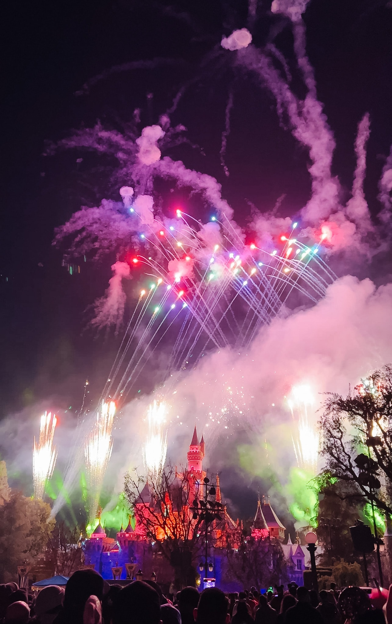 Disneyland Sweethearts Nite Fireworks. 