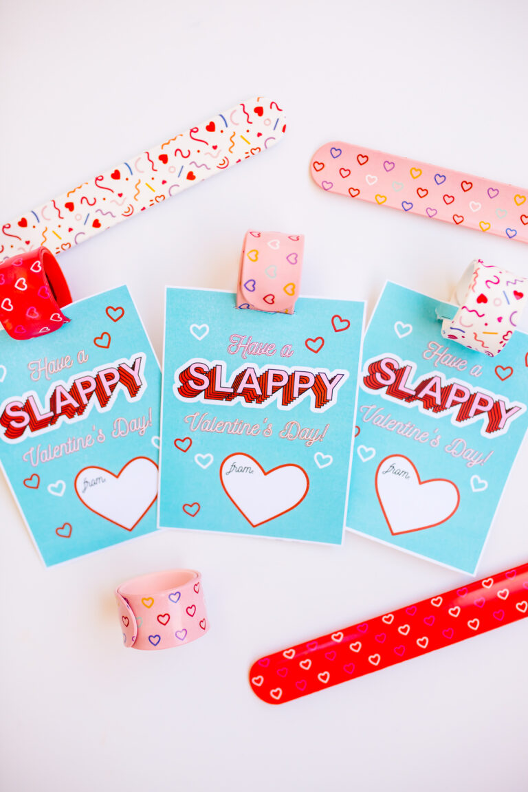 Slap Bracelet Valentine [With Free Printable]