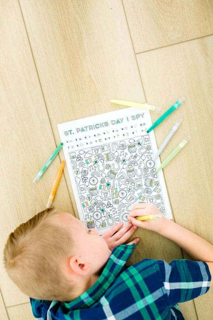 I Spy St. Patrick's Day Free Printable