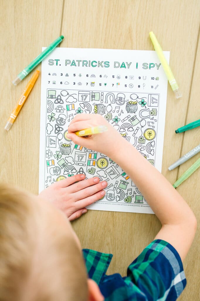 I Spy St. Patrick's Day Free Printable