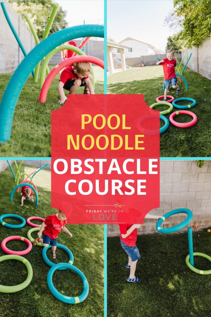 Pool Noodle Obstacle Course