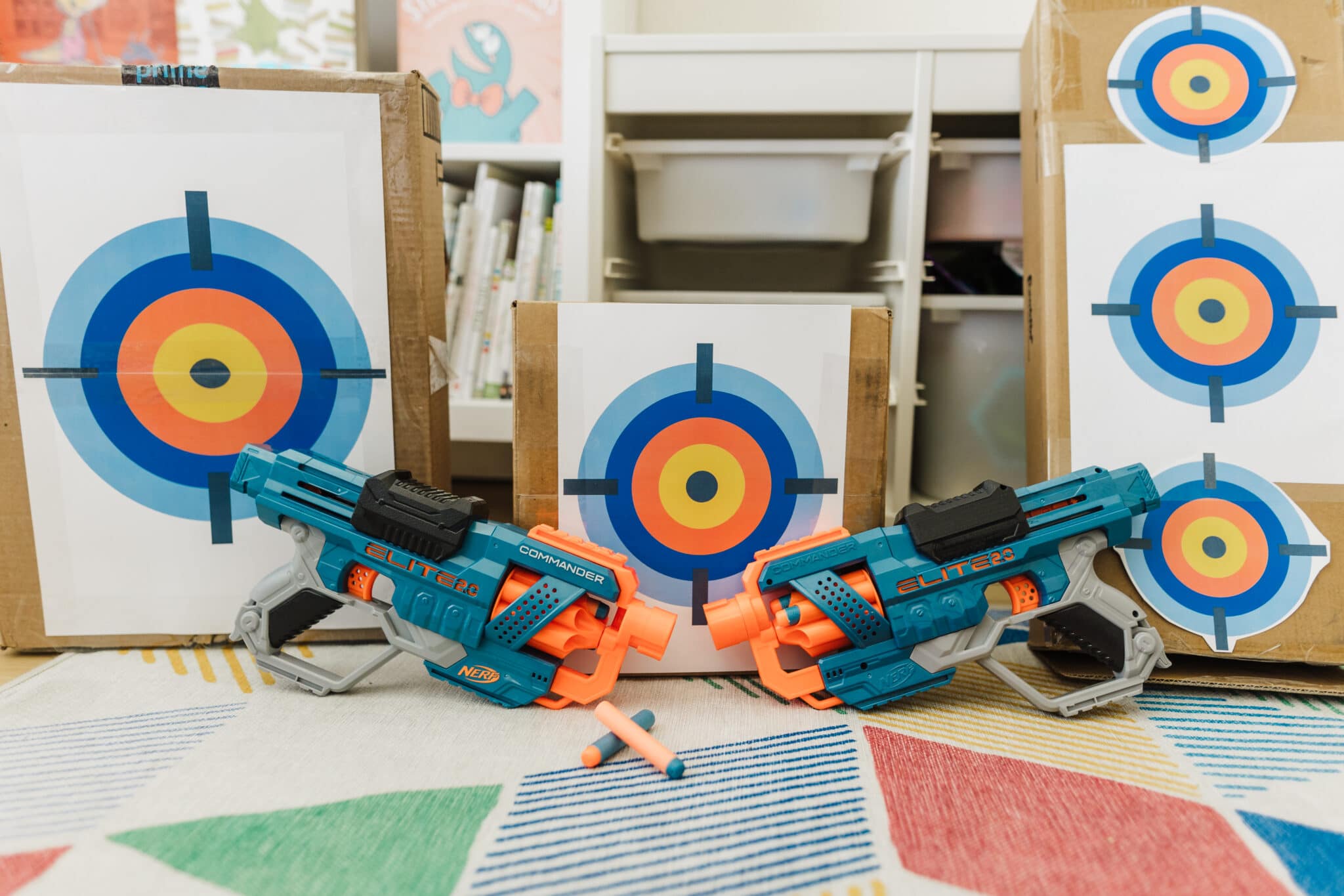 Nerf Target Practice + Free Target Printable Friday We're In Love