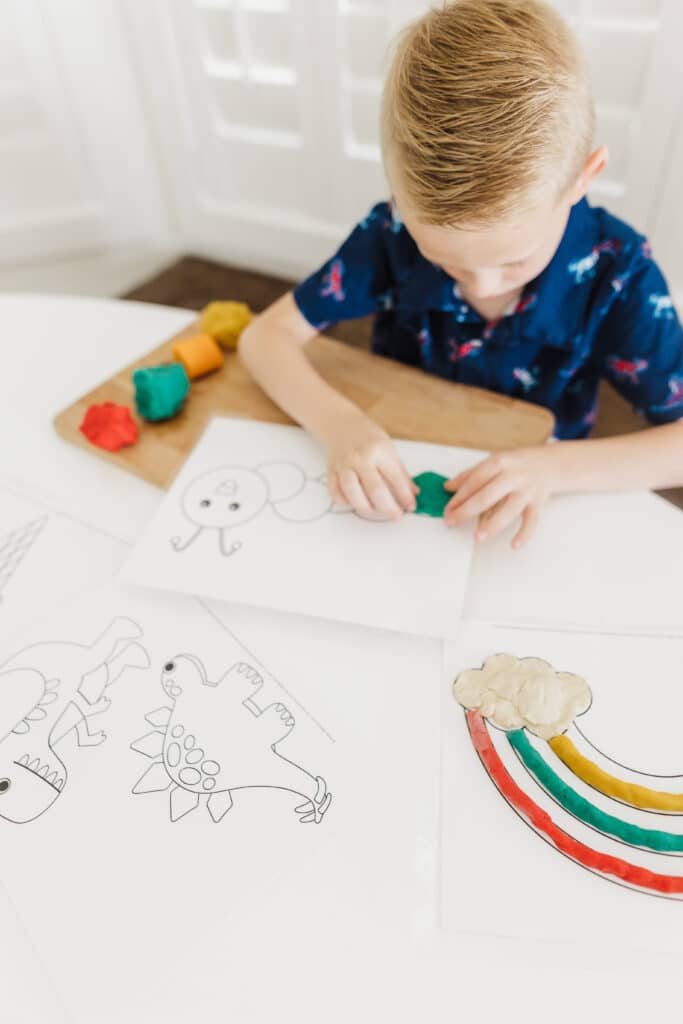 FREE Printable Football Playdough Mats for Toddlers - My Bored Toddler