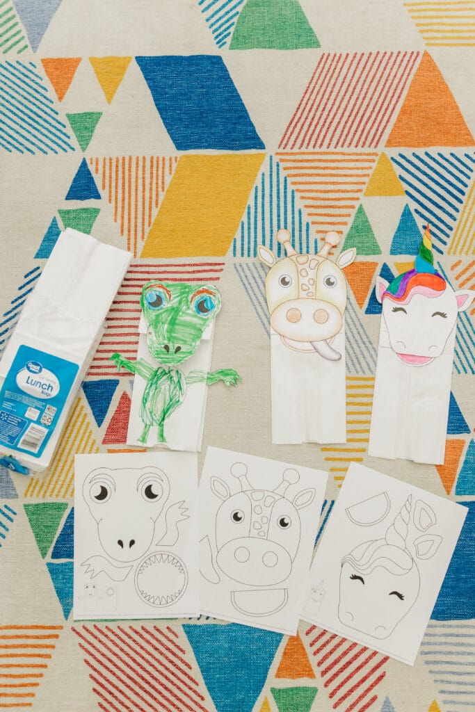 Paper Bag Puppet Templates