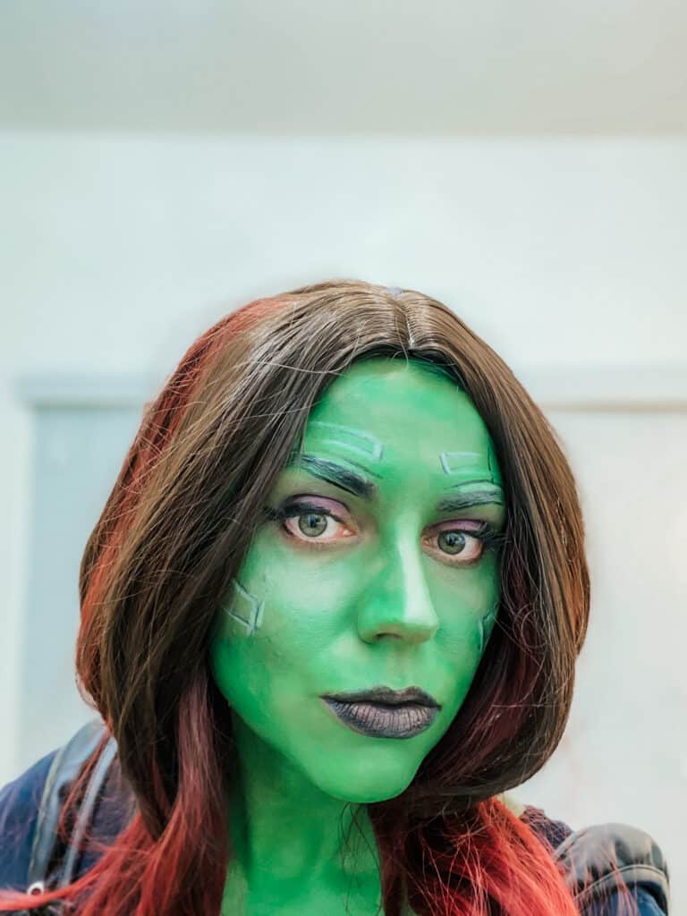 Gamora Costume DIY and Gamora Makeup Tutorial Friday We're In Love