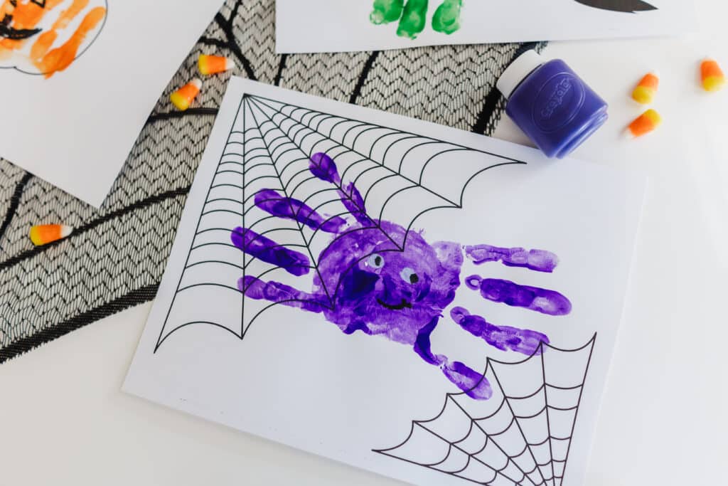 Halloween spider craft