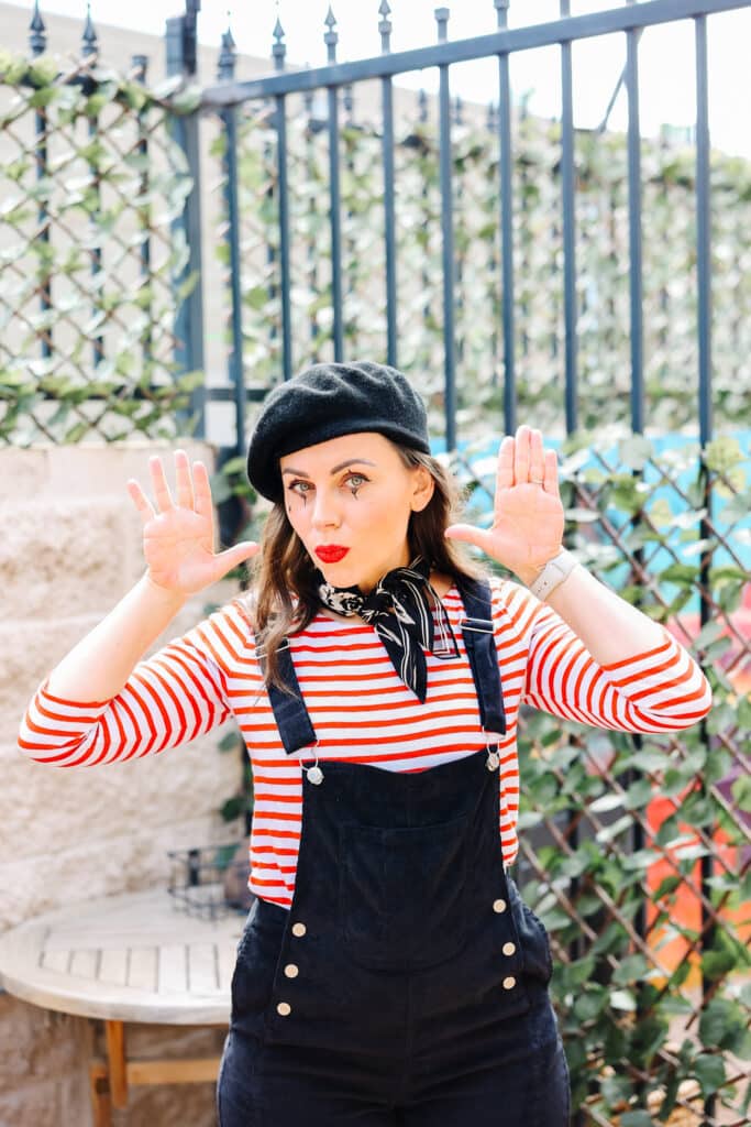 Mime Costume: Easy DIY Mime Costume Tutorial - Friday We're In Love