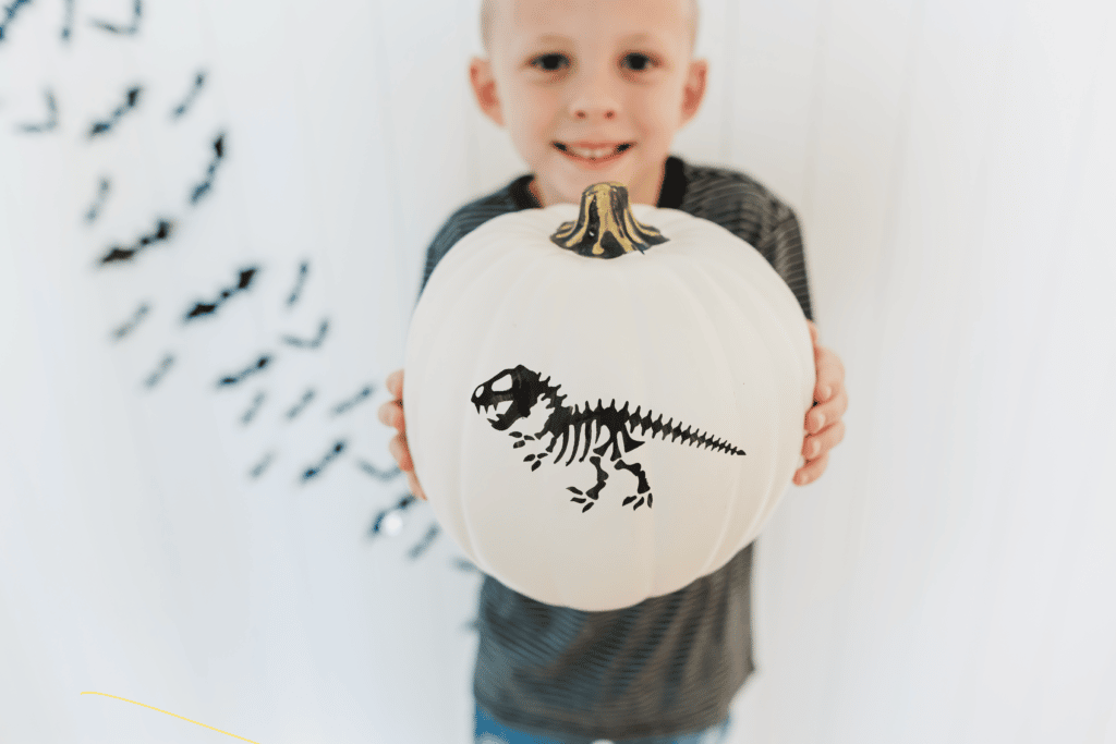 Pumpkin Painting for Kids: Dinosaur