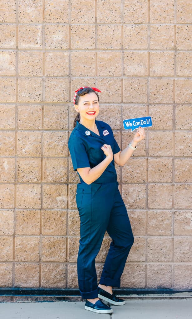 Easy Rosie The Riveter Costume Friday We're In Love, 41% OFF