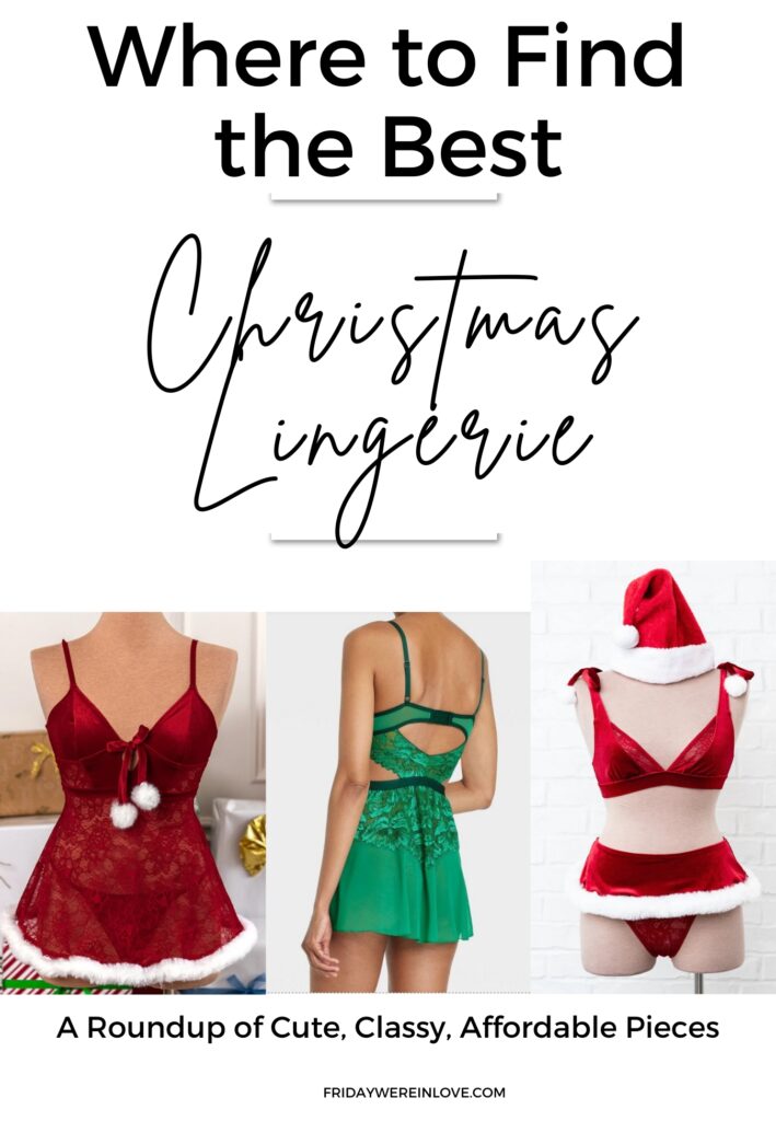 Christmas Lingerie roundup. 