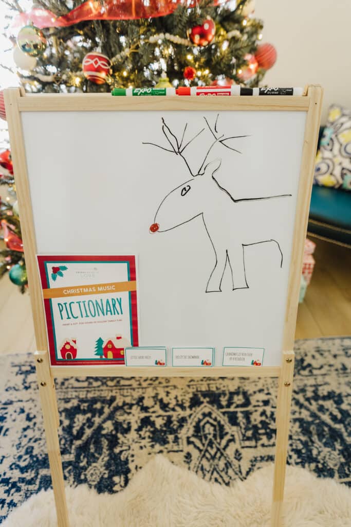 Christmas Pictionary Printable Game - Free 100 Word List - Growing Play