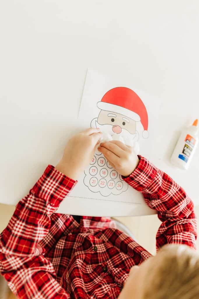 Santa Beard Countdown. Free Printable