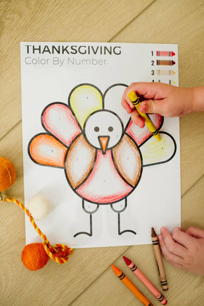 Thanksgiving Color by Number