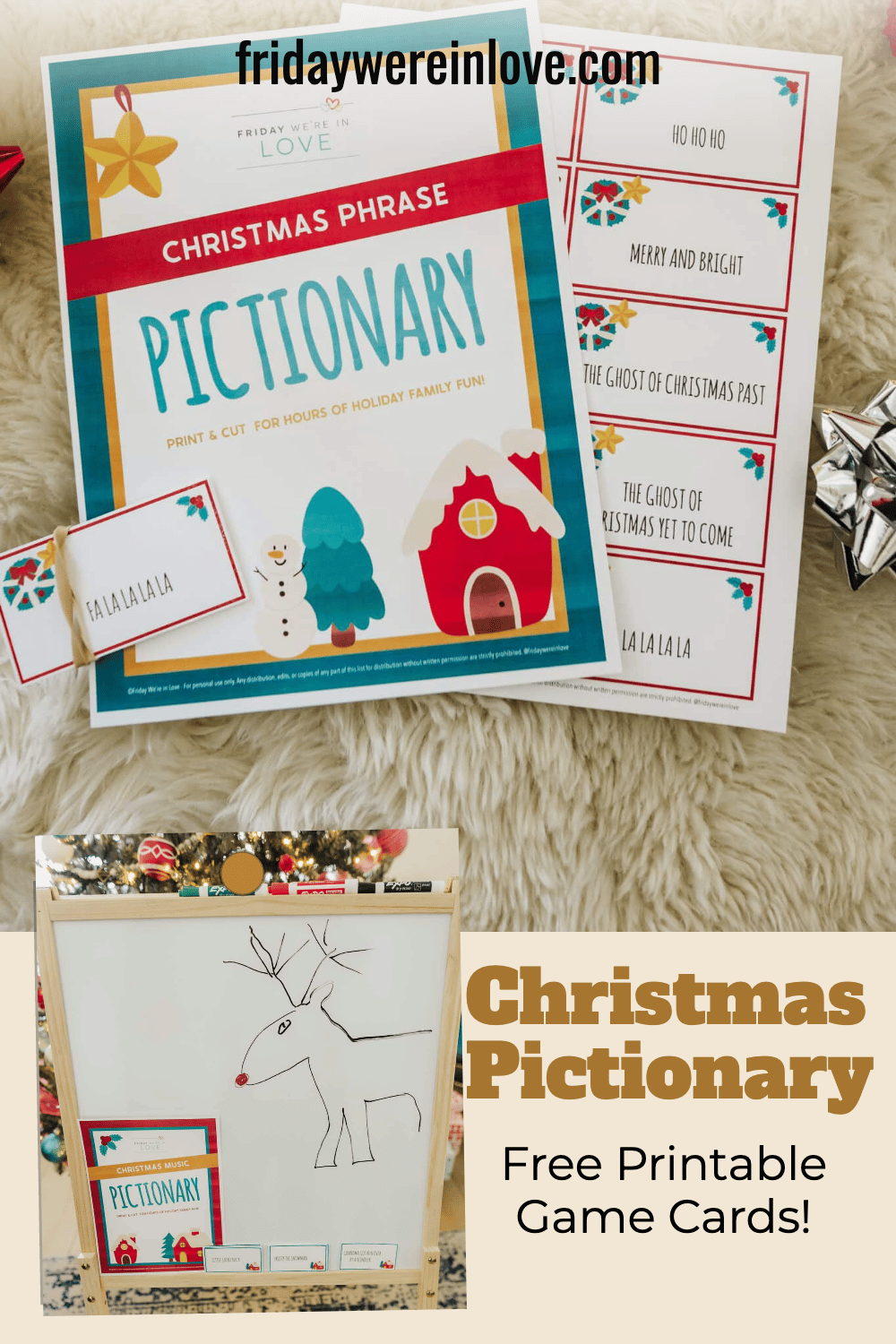 Christmas Pictionary Printable - Friday We're In Love