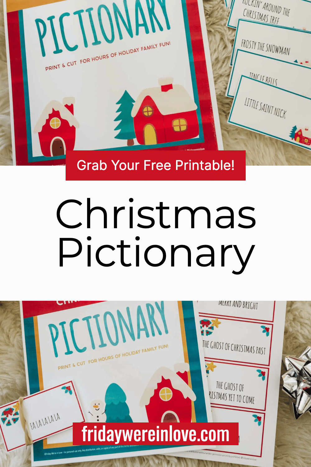 Christmas Pictionary Printable - Friday We're In Love