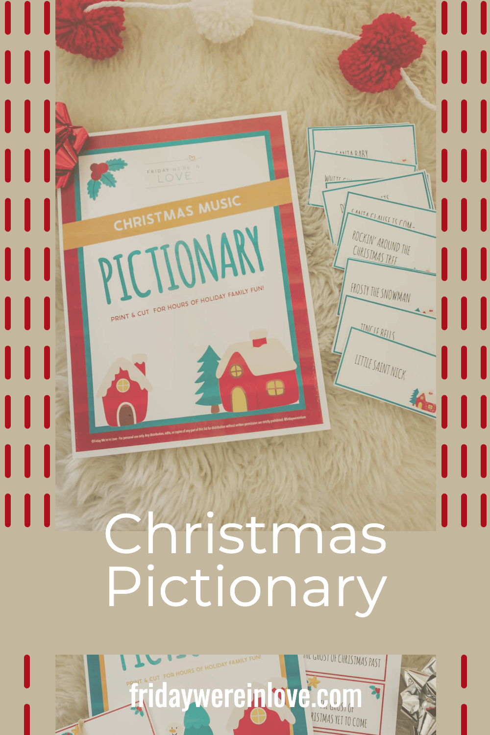 Christmas Pictionary Printable - Friday We're In Love