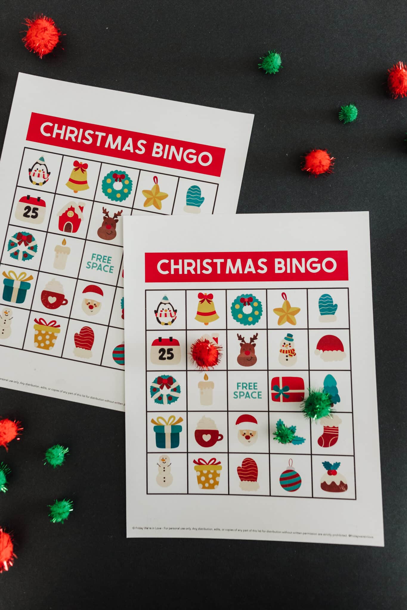 Christmas Bingo! Free Christmas BINGO Cards Printable
