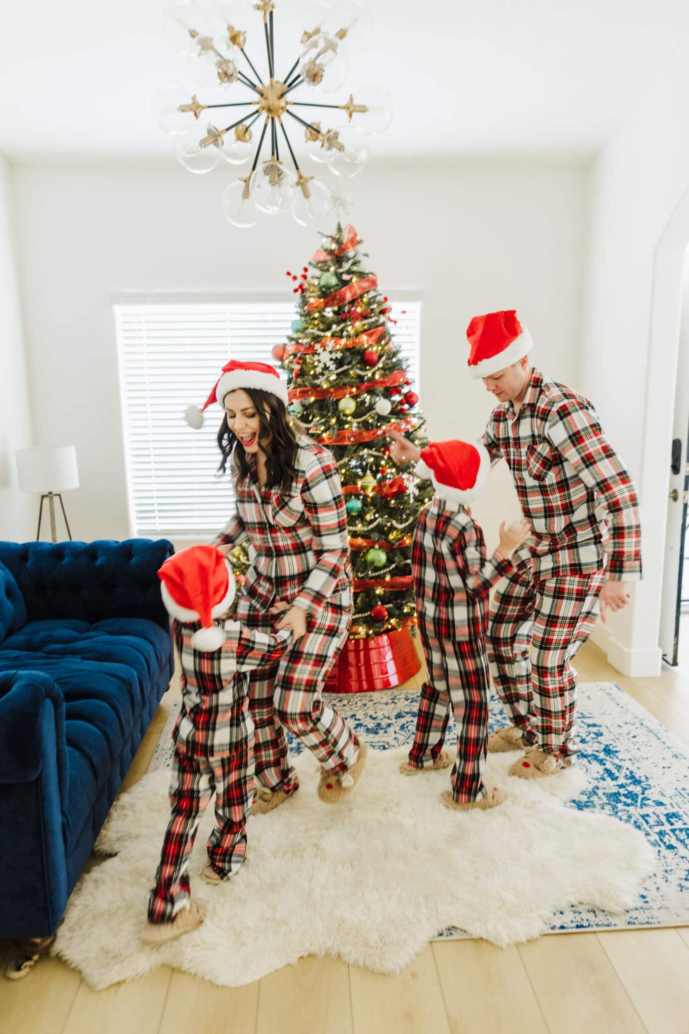 Christmas Ugly Sweater Pattern Christmas Matching Family Pajamas