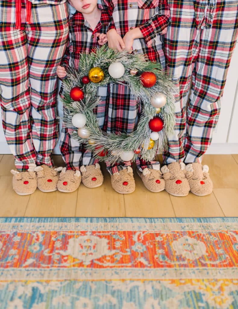 Christmas best sale slippers family