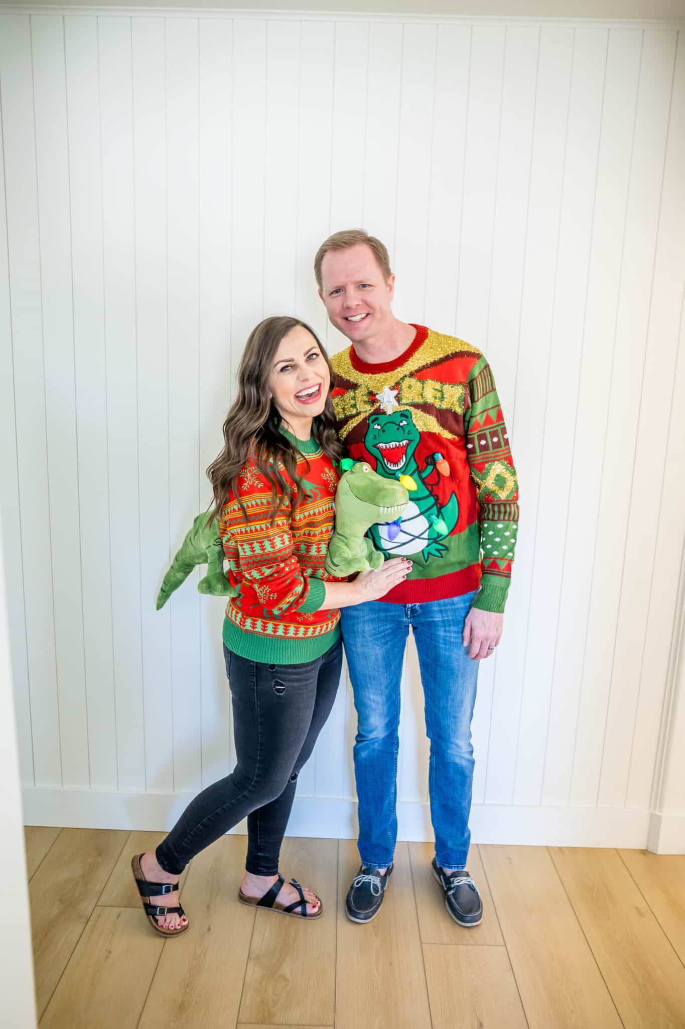 His and her clearance matching ugly christmas sweaters