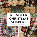 Reindeer Christmas slippers.