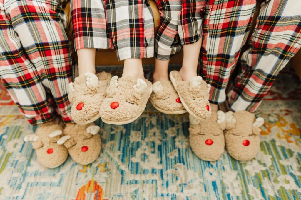 Matching Christmas Slippers