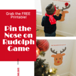 Pin the Nose on Rudolph Game.