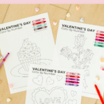 Color by Number Valentine's Day printables.