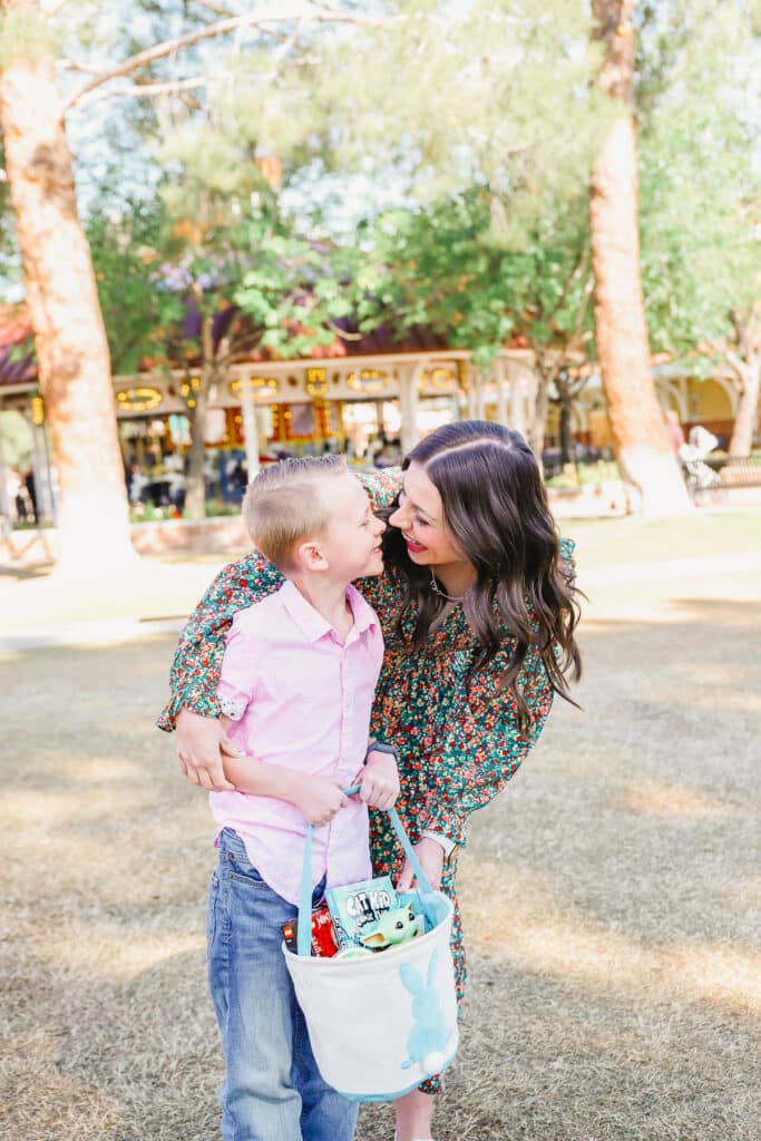 Easter Basket Ideas for 7 Year Olds: Mom with 7 year old boy