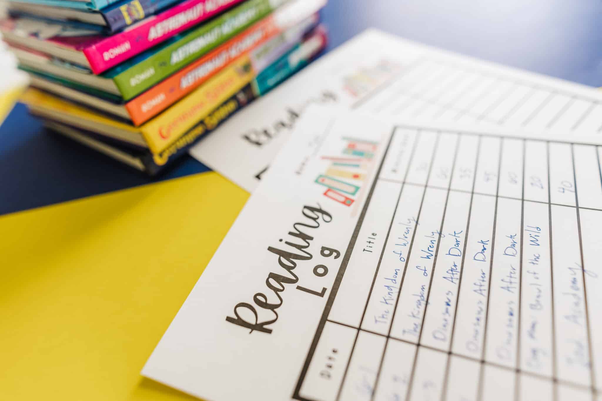 Free Reading Log Printable