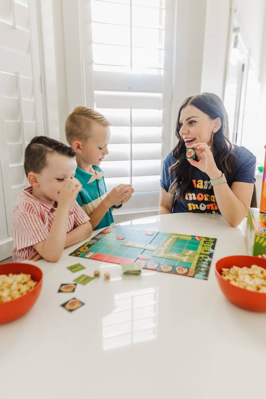 Gift ideas for 4 year olds: give the gift of a board game and a family game night. 