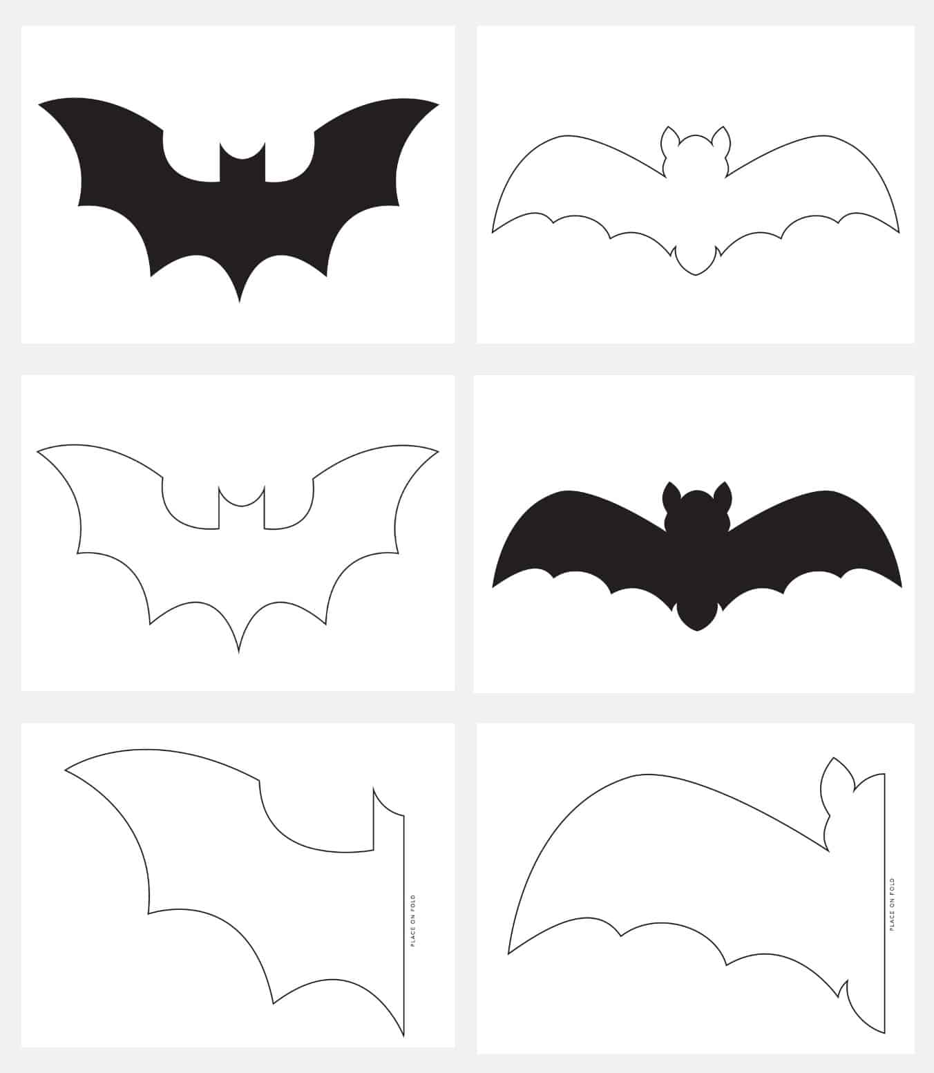 Bat Halloween Place Cards - Hey, Let's Make Stuff